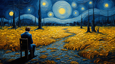 notte stellata van gogh
