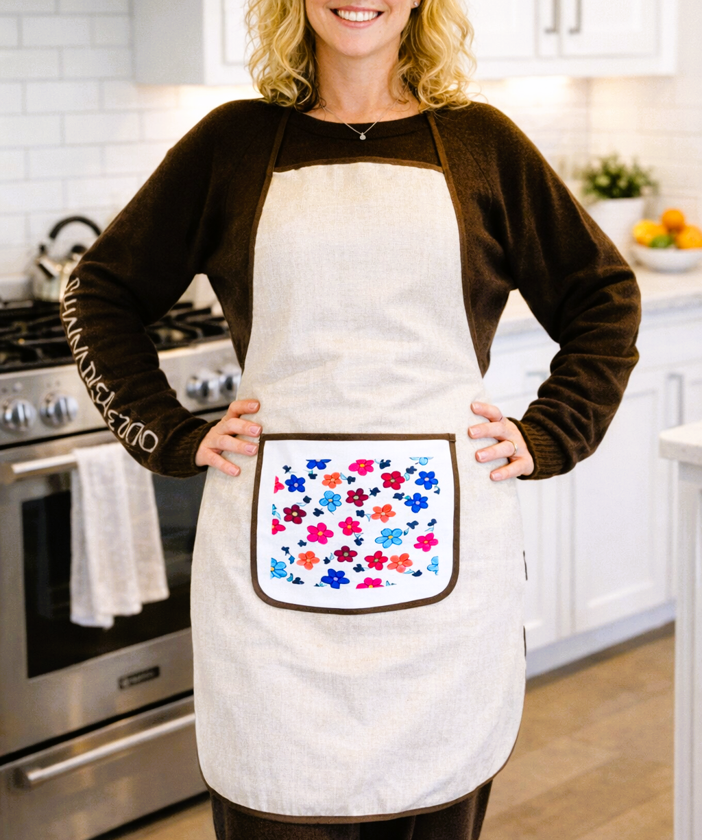 Grembiule Fiori Disegno