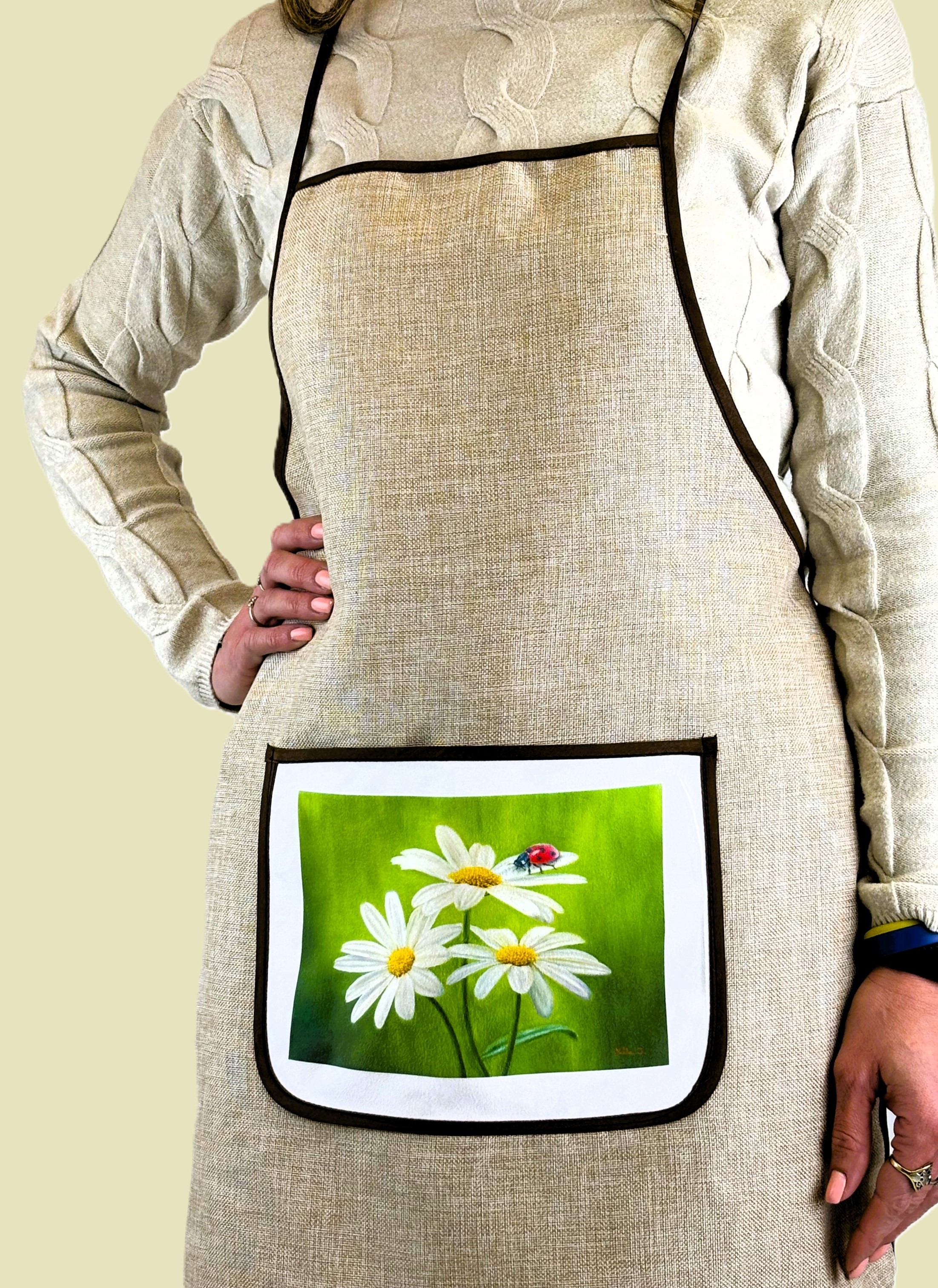 Grembiule Margherite Con Coccinella